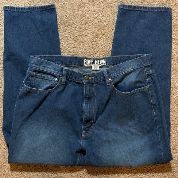 Ruff Hewn Men’s jeans tag shows 38 X 30, see my measurements, good cond - Picture 4 of 7